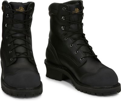 Image showing  Men's Oiled Composite Toe Logger Boots, 8 in., Black