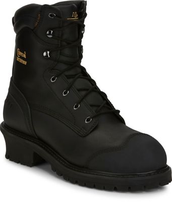 Image showing  Men's Oiled Composite Toe Logger Boots, 8 in., Black