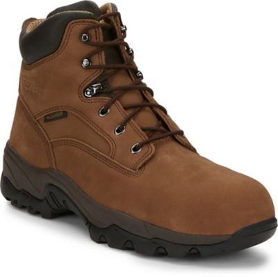 Chippewa Utility Composition Toe Lace-Up Boots, Bay Apache, 6 in.