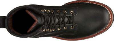 Image showing 2 th Chippewa Men's Steel Toe Logger Work Boots, 8 in., Black