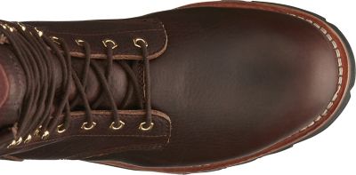 Image showing 2 th Chippewa Men's Steel Toe Insulated Logger Work Boots, 8 in., Briar Leather