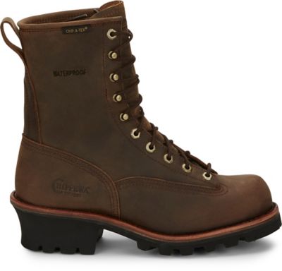 Image showing 4 th Chippewa Men's Bay Apache Waterproof Logger Boots, 8 in.