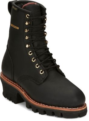 Image showing 0 th Chippewa Women's Tinsley Waterproof Insulated Steel Toe Logger Boots, 8 in.