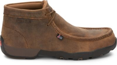 Image showing 4 th Justin Cappie Full-Grain Waxy Steel Toe Moc Boots
