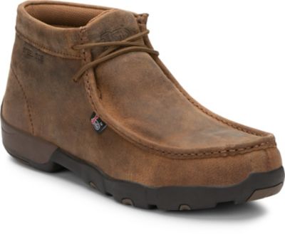 Justin Cappie Full-Grain Waxy Steel Toe Moc Boots