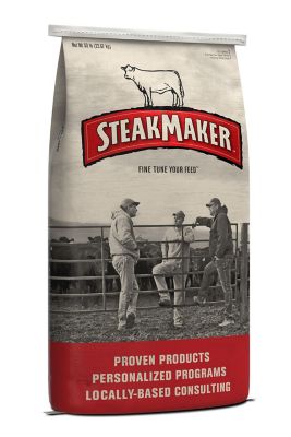 Purina Cattle SteakMaker Grower 36-0 Pelleted Cattle Supplement Feed, 50 lb. Bag