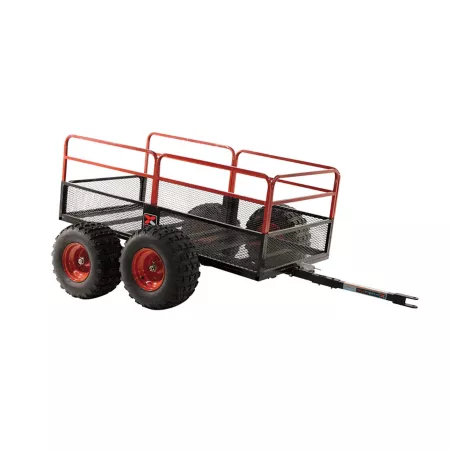 Yutrax Tow-Behind Trail Warrior X4 Heavy Duty UTV/ATV Trailer for Off-Road Use 1 250 lb Capacity Mower Attachments