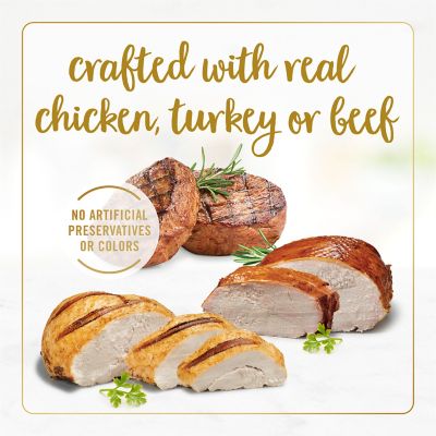 Image showing  Classic Adult Grain-Free Chicken, Turkey and Beef Pate Wet Cat Food Variety Pack 3 oz., Pack of 30 Cans