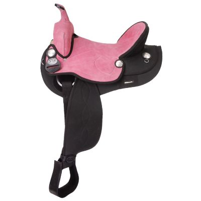 Tough1 King Series Suede Seat Synthetic Trail Saddle