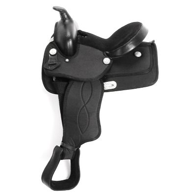 Details about    Stock Synthetic Black Saddle without Horn Free Shipping 