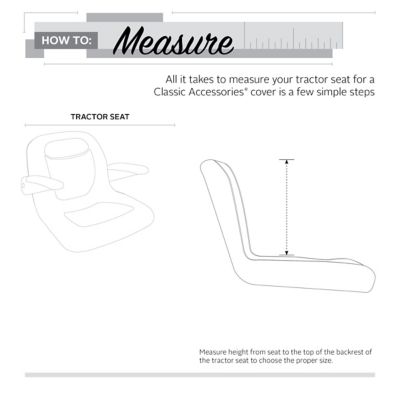 Image showing 6 th Classic Accessories 18.5 in. Neoprene Paneled Tractor Seat Cover, Large