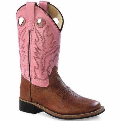 Old West Girls' Western Boots, 9 in., 1-Pair