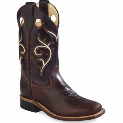 Old West Unisex Kids' Western Boots, 9 in.