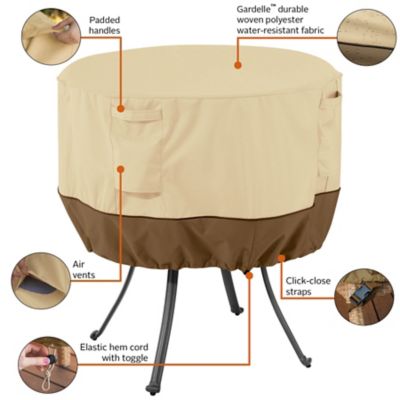 Image showing  Veranda Round Patio Table Cover, Pebble, Medium, 55-568-011501-00