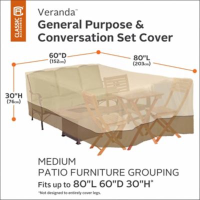 Image showing  Veranda Conversation Set/Furniture Group Cover, Pebble, Medium, 55-578-011501-00