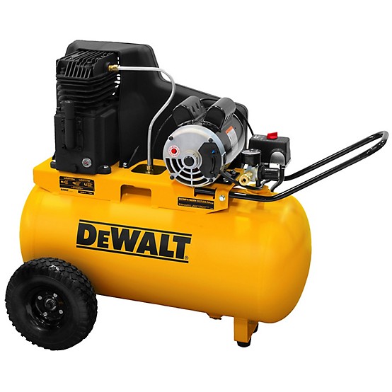 DEWALT 20-Gallon Single Stage Portable Electric Horizontal Air Compressor DEWALT 20-Gallon Single Stage Portable Electric Horizontal Air Compressor