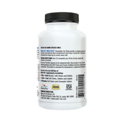 Image showing  Multi-Vite Vitamin Chew Dog Supplement, 60 ct.