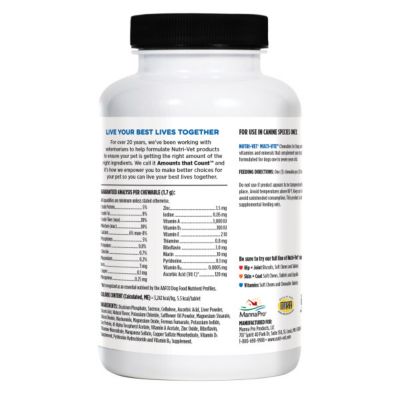 Image showing  Multi-Vite Vitamin Chewable Supplements for Dogs, 180 ct.
