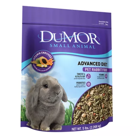 DuMOR Advanced Diet Pelleted Food for Pet Rabbits 5 lb Bag Rabbit Food