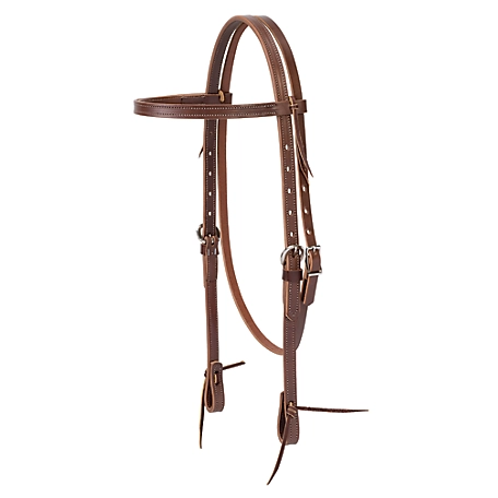 Weaver Leather Latigo Leather Deluxe Browband Headstall, Brown