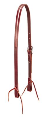 Weaver Leather Latigo Leather Split Ear Headstall, Burgundy