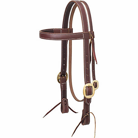 WEAVER HORSE LEATHER BRIDLE WESTERN RIDING LONG-LASTING WORKING HEAVY DUTY TACK 