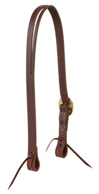 Image showing  Working Cowboy Split Ear Headstall with Solid Brass Hardware, 1 in.
