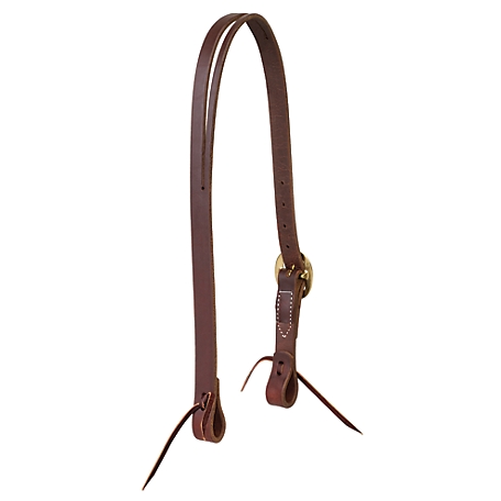 Weaver Leather Working Cowboy Split Ear Headstall with Solid Brass Hardware, 1 in.