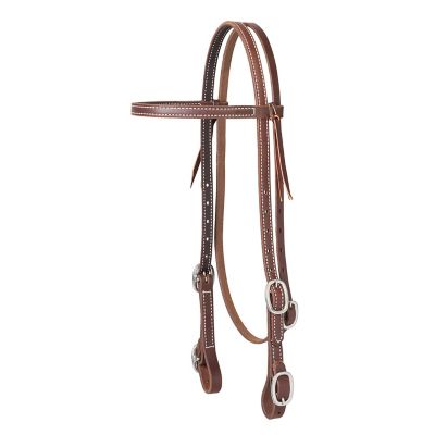 Weaver Leather Working Cowboy Browband Headstall with Buckle Bit Ends