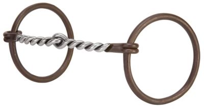 Weaver Leather Professional 3 in. Ring Snaffle Bit with 5 in. Twisted Curved Mouthpiece