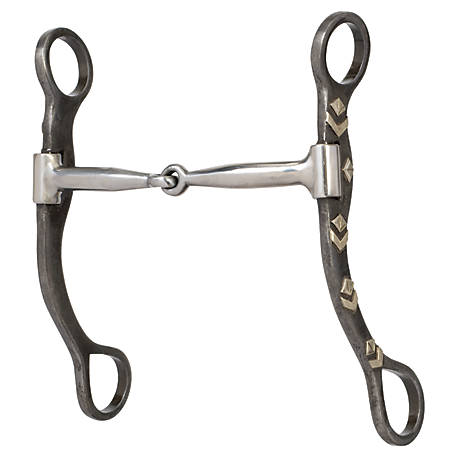 C-3090 Weaver Leather Draft Horse Bit 6 Inch Snaffle Mouth Stainless Steel 