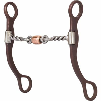 Weaver Equine Professional Bit with 5 in. 3 pc. Sweet Iron Twisted Wire Mouthpiece