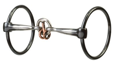 Weaver Leather 3 in. O-Ring Snaffle Bit with 5 in. Sweet Iron Smooth Lifesaver Mouthpiece