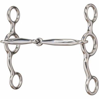 Weaver Leather 3 in. All-Purpose Snaffle Bit with 5 in. Sweet Iron Smooth Mouthpiece
