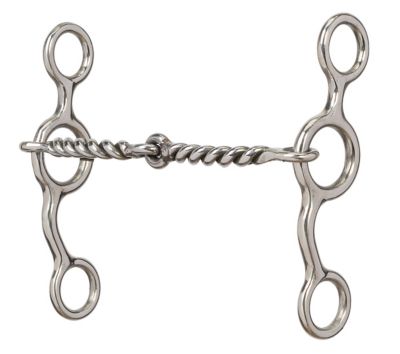 Weaver Leather All-Purpose Snaffle Bit with 5 in. Sweet Iron Twisted Wire Mouthpiece