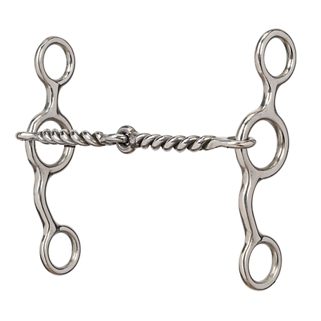 Weaver Leather All-Purpose Snaffle Bit with 5 in. Sweet Iron Twisted Wire Mouthpiece