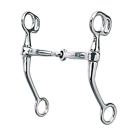 Weaver Leather Tom Thumb Chrome-Plated Snaffle Bit with 5 in. Mouthpiece