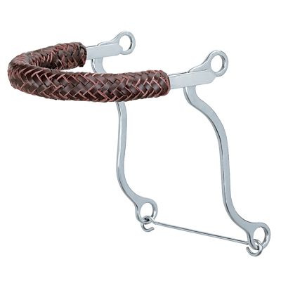 Weaver Leather Braided Leather Hackamore Noseband, 8-1/2 in. Cheeks