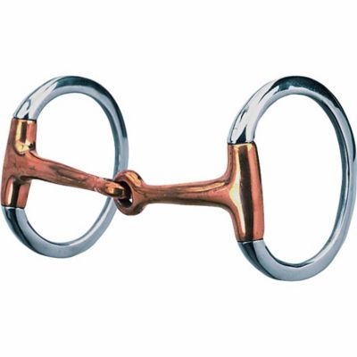Weaver Leather Eggbutt Snaffle Bit with 4-1/2 in. Copper-Plated Mouthpiece