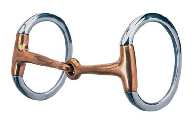 Weaver Leather Eggbutt Snaffle Horse Bit with 5 in. Copper-Plated Mouthpiece