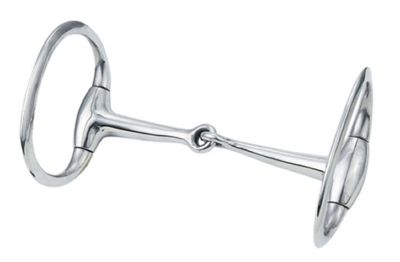 Weaver Leather Stainless-Steel Draft Eggbutt Snaffle Bit with 6 in. Mouthpiece