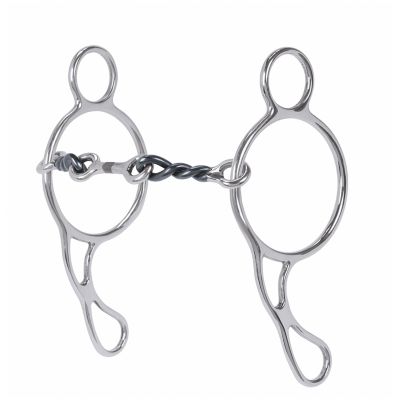 Weaver Equine 7-1/2 in. Cheek Wonder Bit with 5 in. Sweet Iron Dogbone Mouthpiece