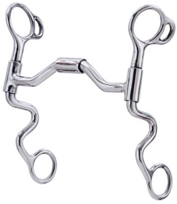 Weaver Leather 6-1/2 in. All-Purpose Stainless-Steel Training Bit with 5 in. Jointed Swivel Port Mouthpiece