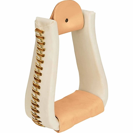 Weaver Leather Rawhide Leather-Covered Roper Stirrups