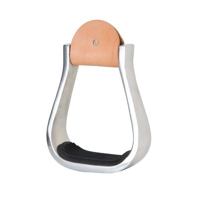 Weaver Leather Barrel Style Aluminum Stirrups, 3 in. Neck, 2 in. Tread, 5 in. x 5 in.