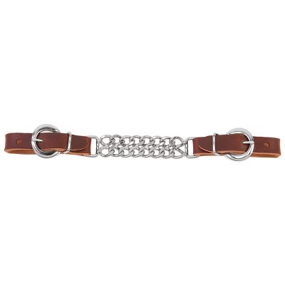 Weaver Leather 4-1/2 in. Working Cowboy Double Flat-Link Curb Strap, 5/8 in.