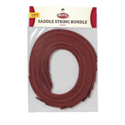 Weaver Equine Latigo Saddle String Bundle, 1/2 in. x 36 in., Burgundy