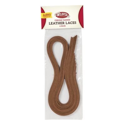 Weaver Leather 40 in. Tanned Laces, Rust, 6-Pack
