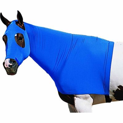 Capuche Cheval Stretch Lycra Robinhoods Vert Small (300-600 Lbs) Avec Zip