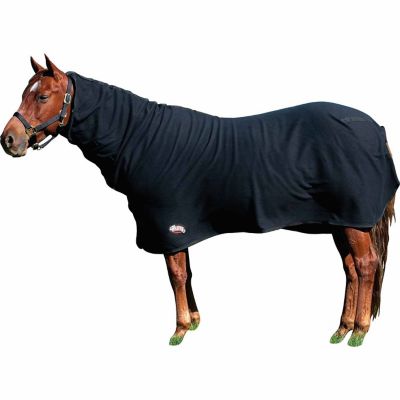 Weaver Leather Futurity Fitted Polar Fleece Cooler Horse Sheet, Black
